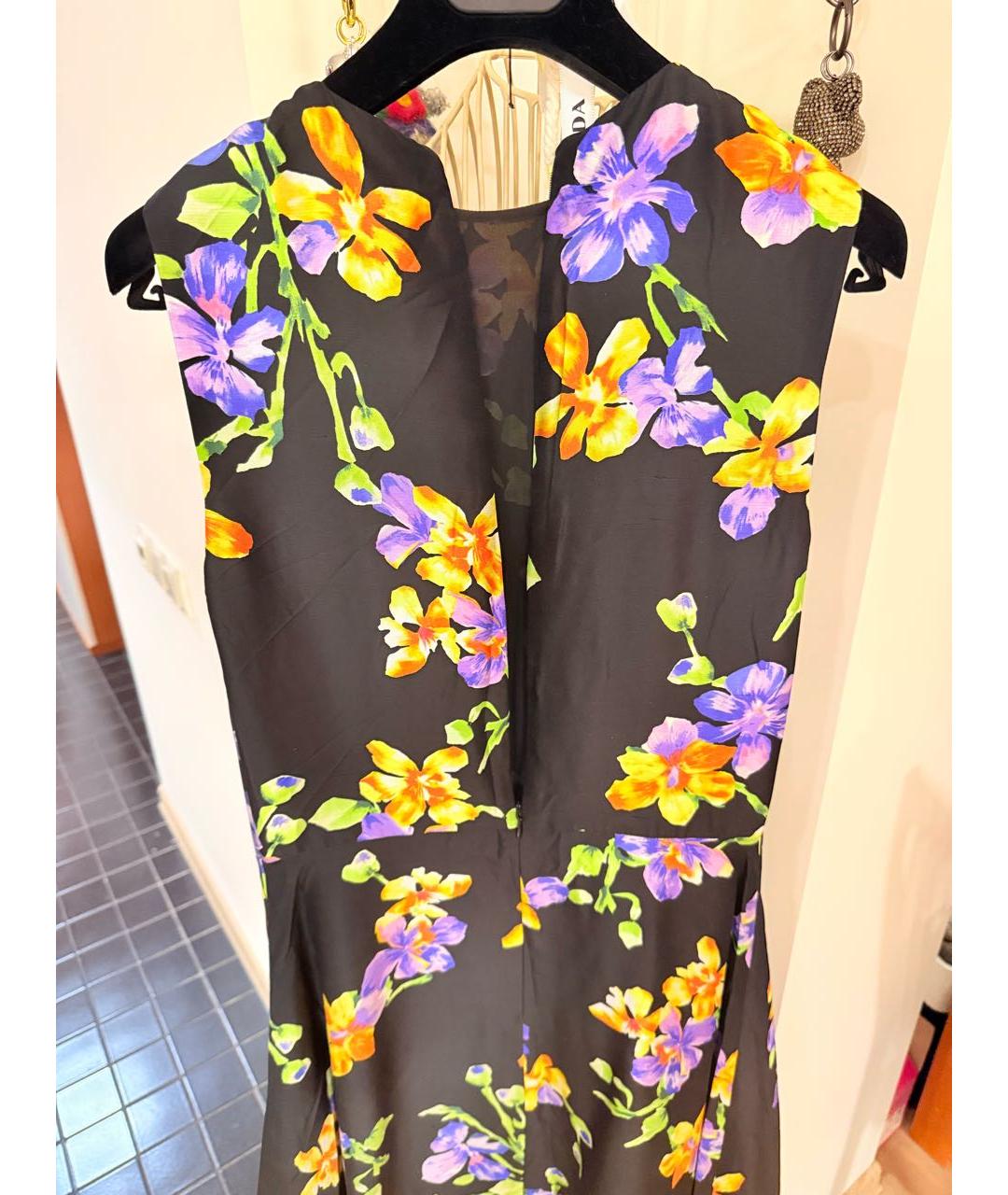 RALPH LAUREN COLLECTION Мульти шелковое коктейльное платье, фото 3