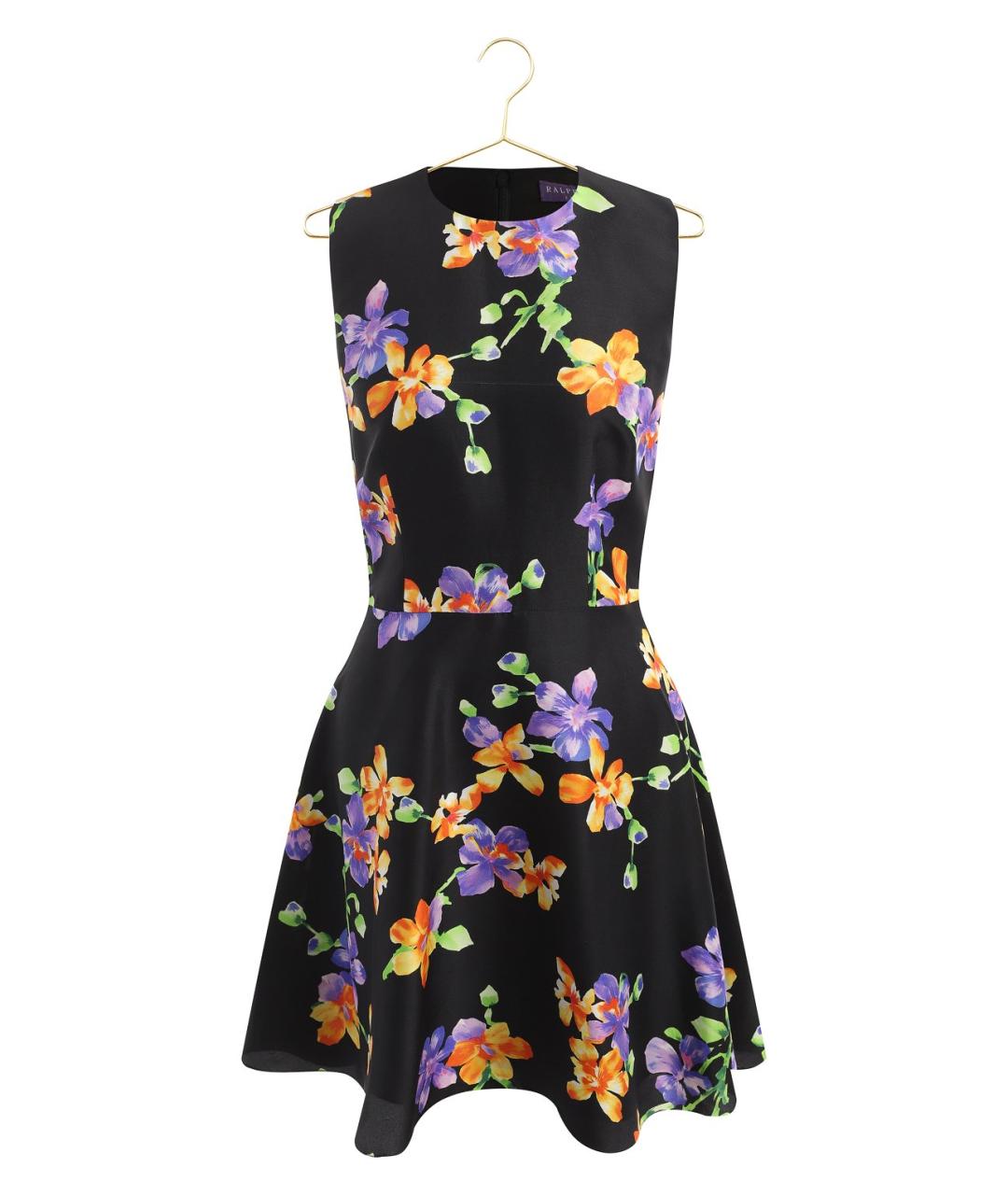RALPH LAUREN COLLECTION Мульти шелковое коктейльное платье, фото 10