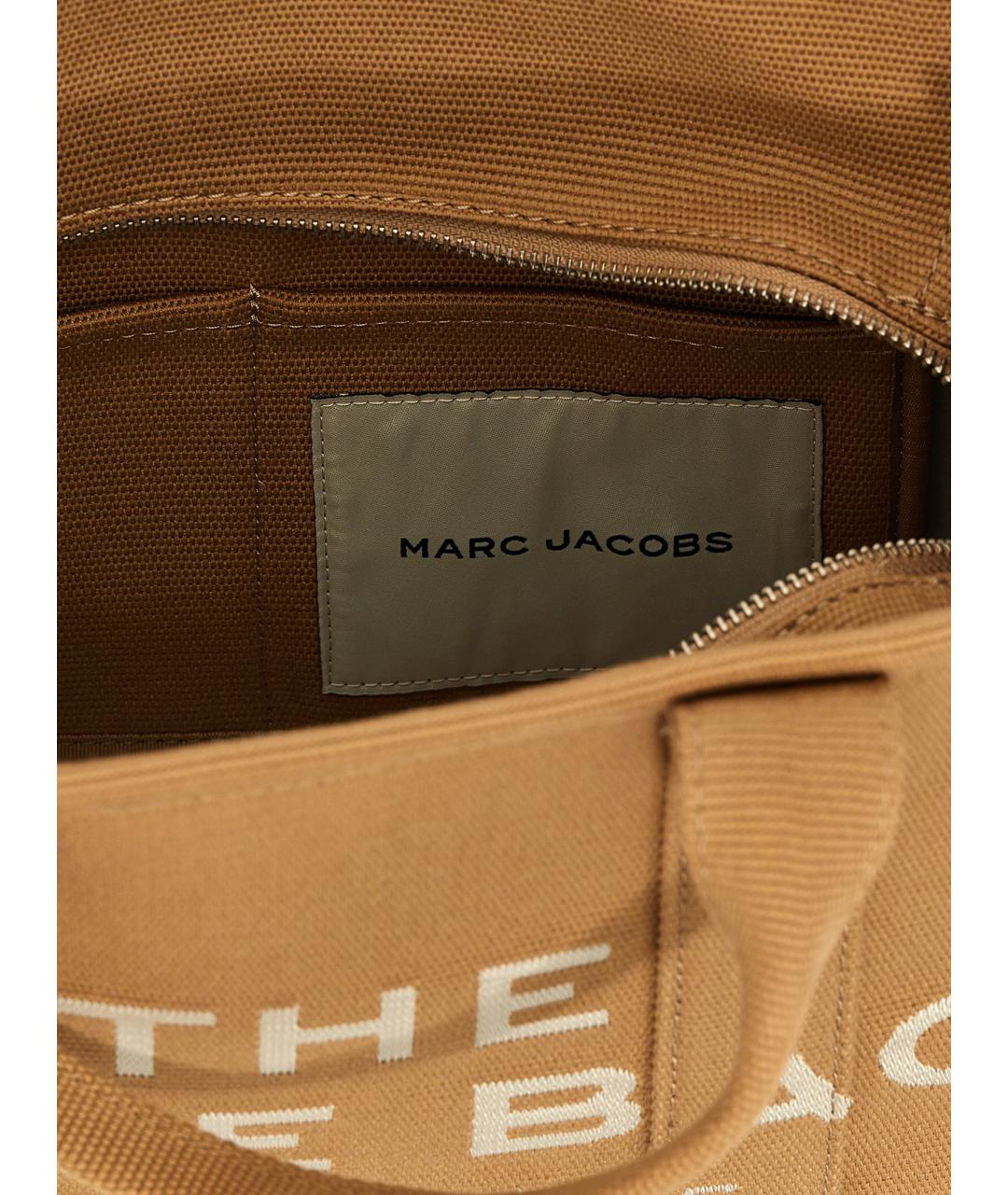 MARC JACOBS Коричневая хлопковая сумка тоут, фото 4