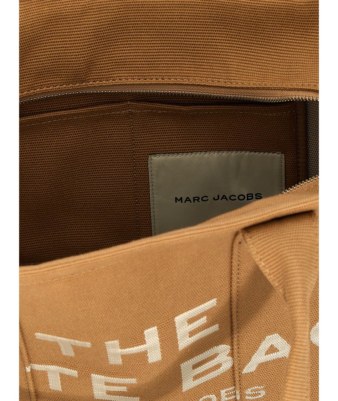 MARC JACOBS Коричневая хлопковая сумка тоут, фото 4