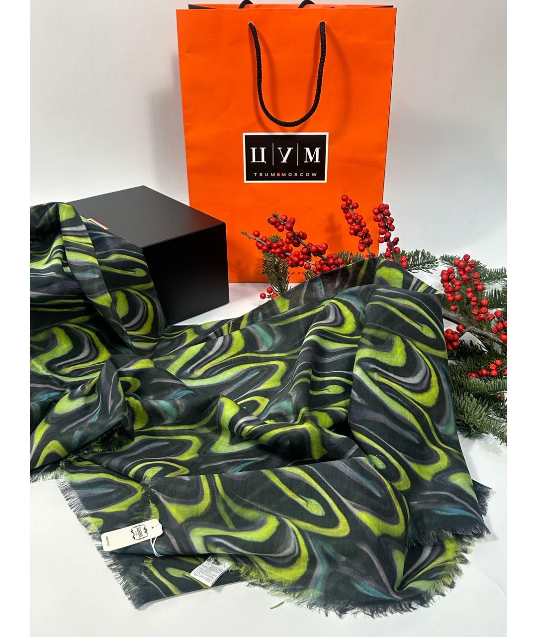 AGNONA Мульти шелковый платок, фото 8