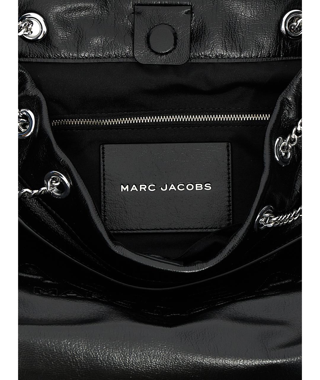 MARC JACOBS Черная кожаная сумка через плечо, фото 4