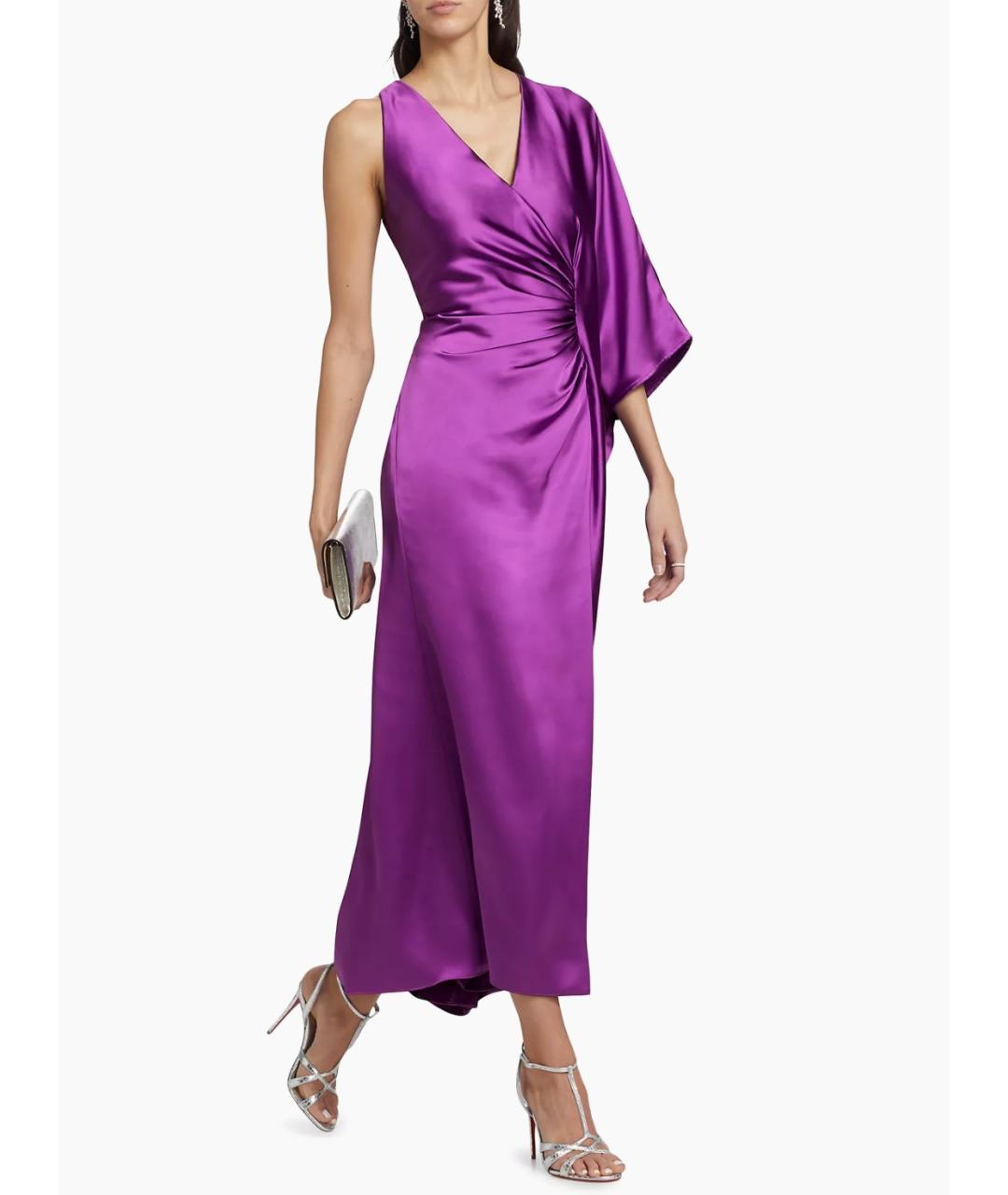 BADGLEY MISCHKA Фиолетовое коктейльное платье, фото 4