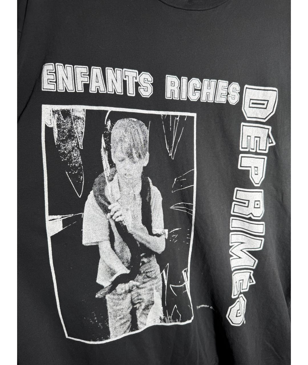 Enfants Riches Déprimés Черная хлопковая футболка, фото 3