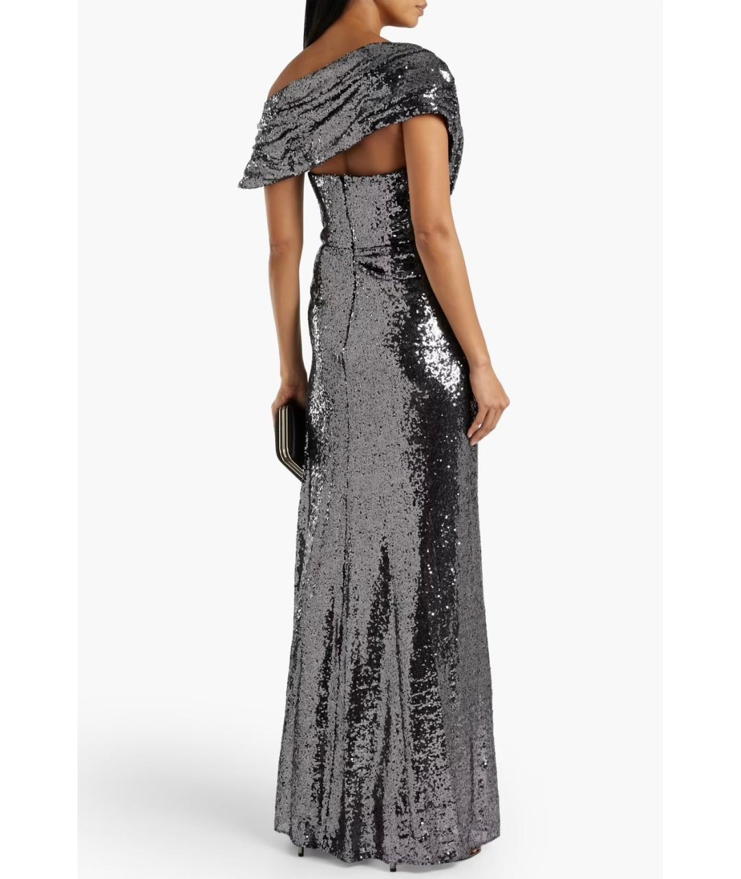 BADGLEY MISCHKA Серебряное коктейльное платье, фото 3