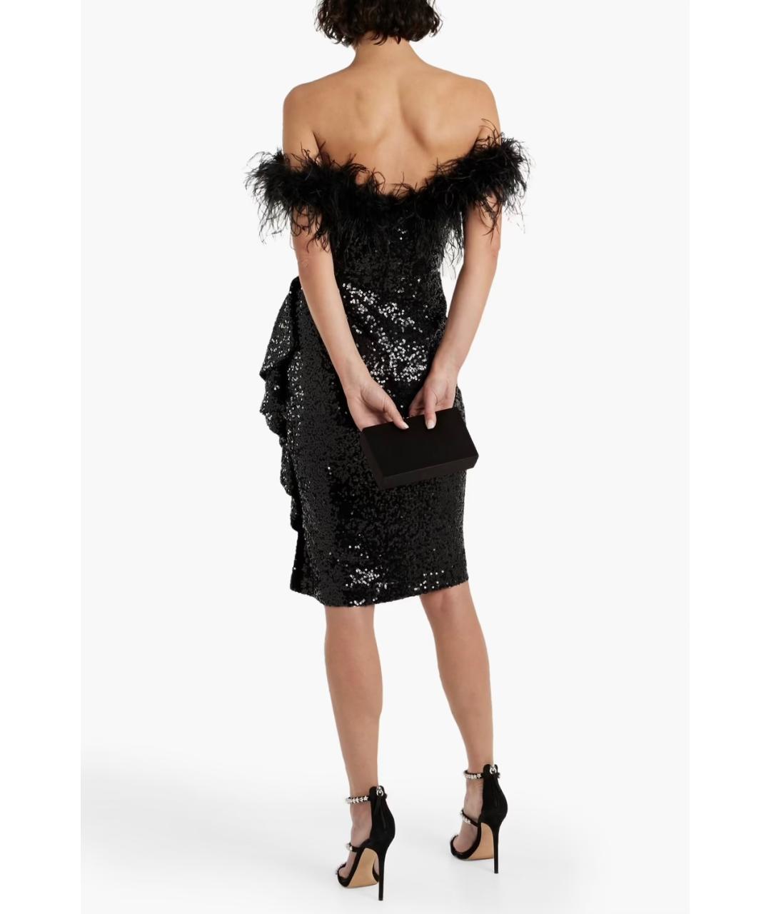 BADGLEY MISCHKA Черное коктейльное платье, фото 3