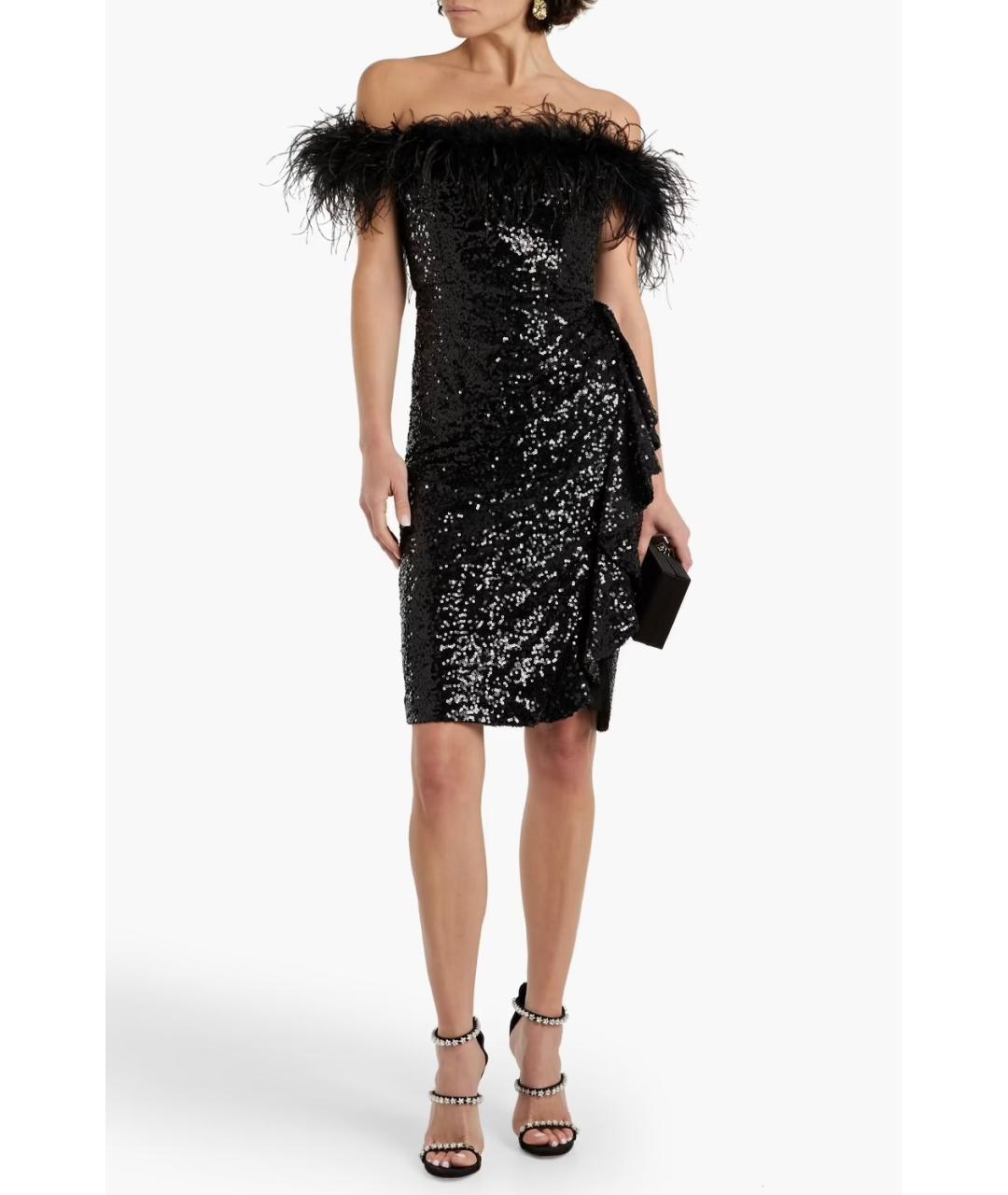 BADGLEY MISCHKA Черное коктейльное платье, фото 2