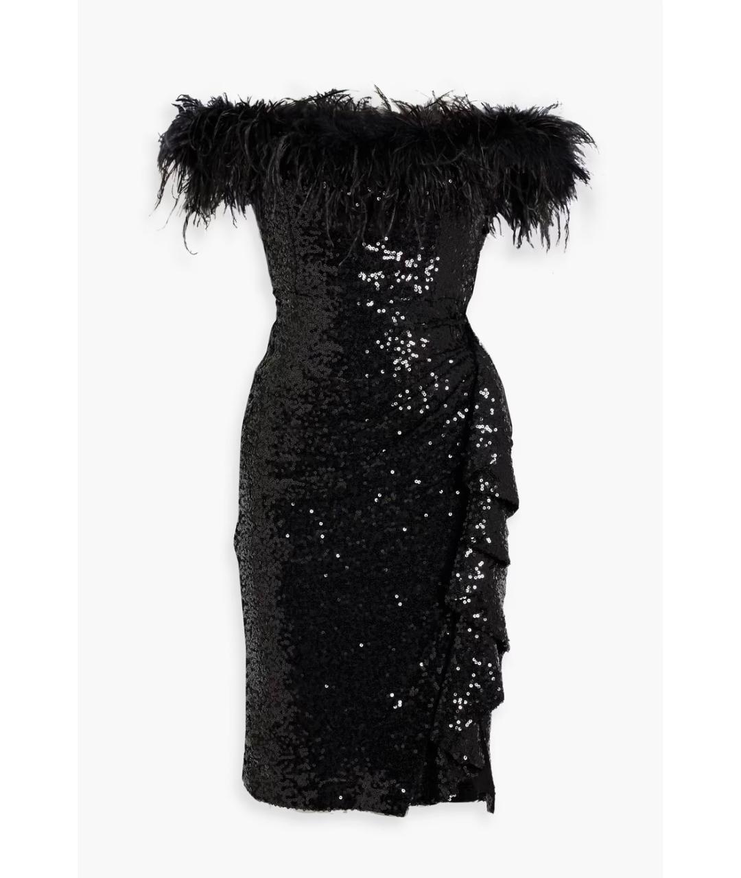 BADGLEY MISCHKA Черное коктейльное платье, фото 4