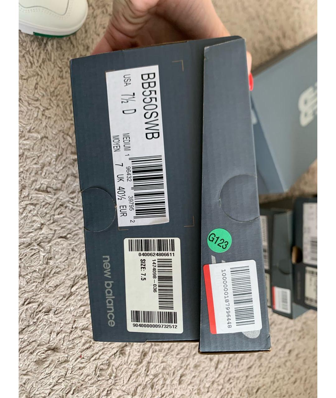 NEW BALANCE Кожаные кроссовки, фото 7