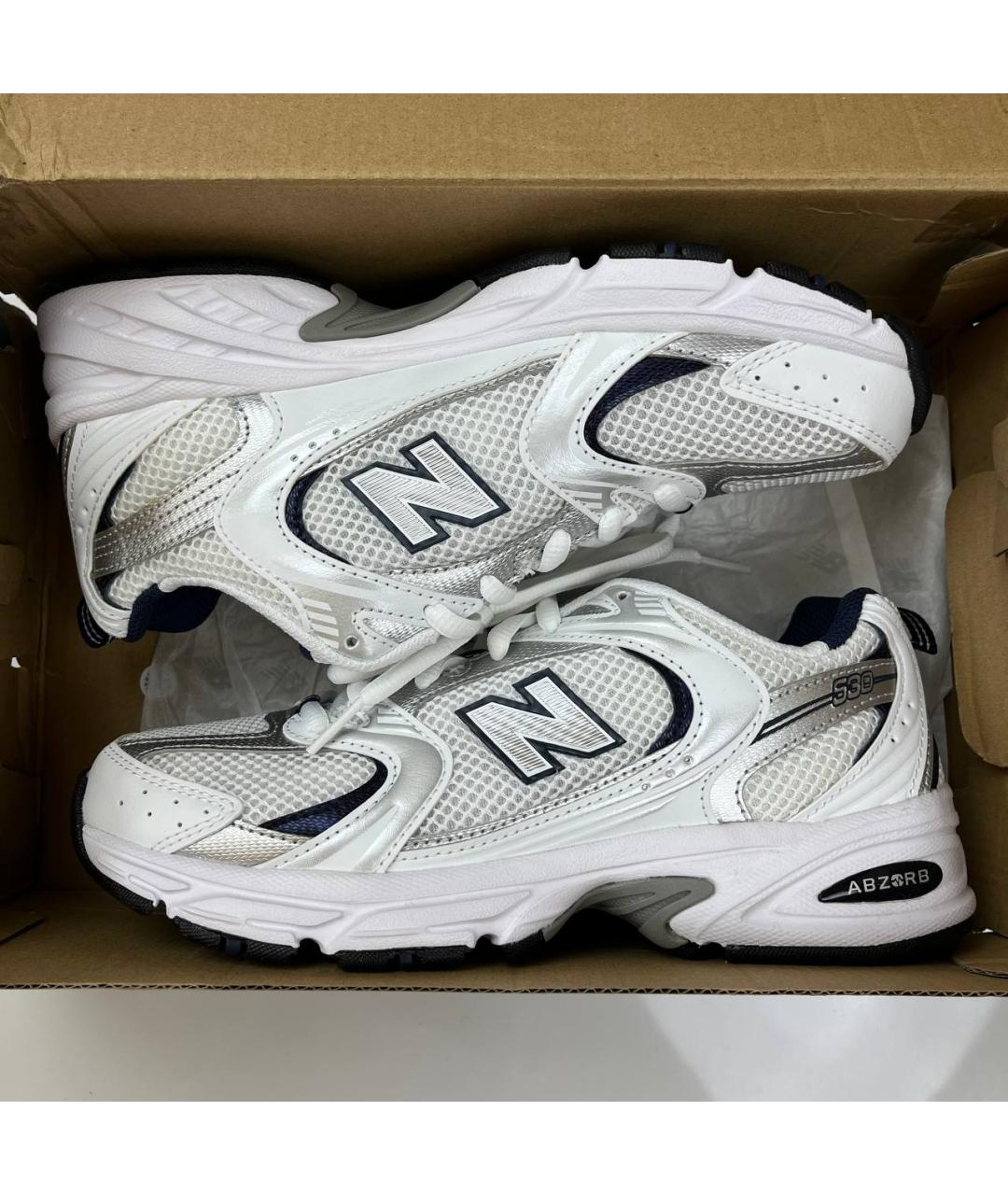 NEW BALANCE Серые текстильные низкие кроссовки / кеды, фото 2