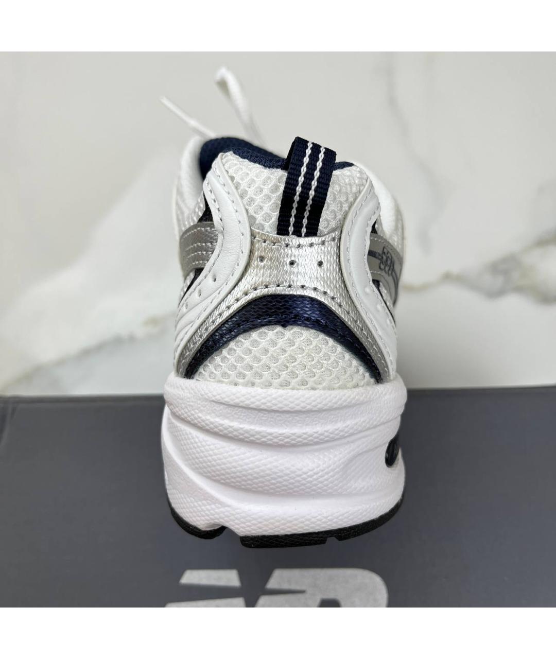 NEW BALANCE Серые текстильные низкие кроссовки / кеды, фото 6