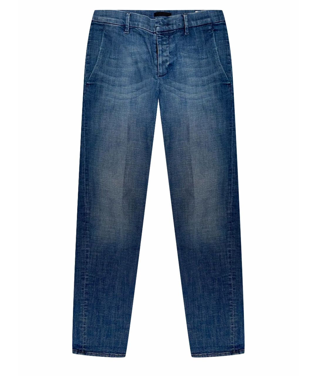 PRADA Синие хлопко-эластановые джинсы скинни, фото 1