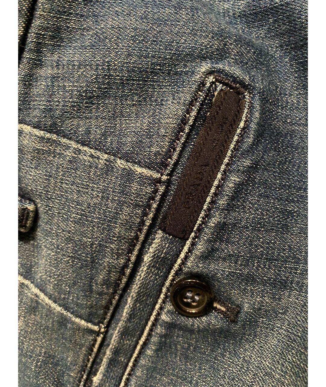 PRADA Синие хлопко-эластановые джинсы скинни, фото 4