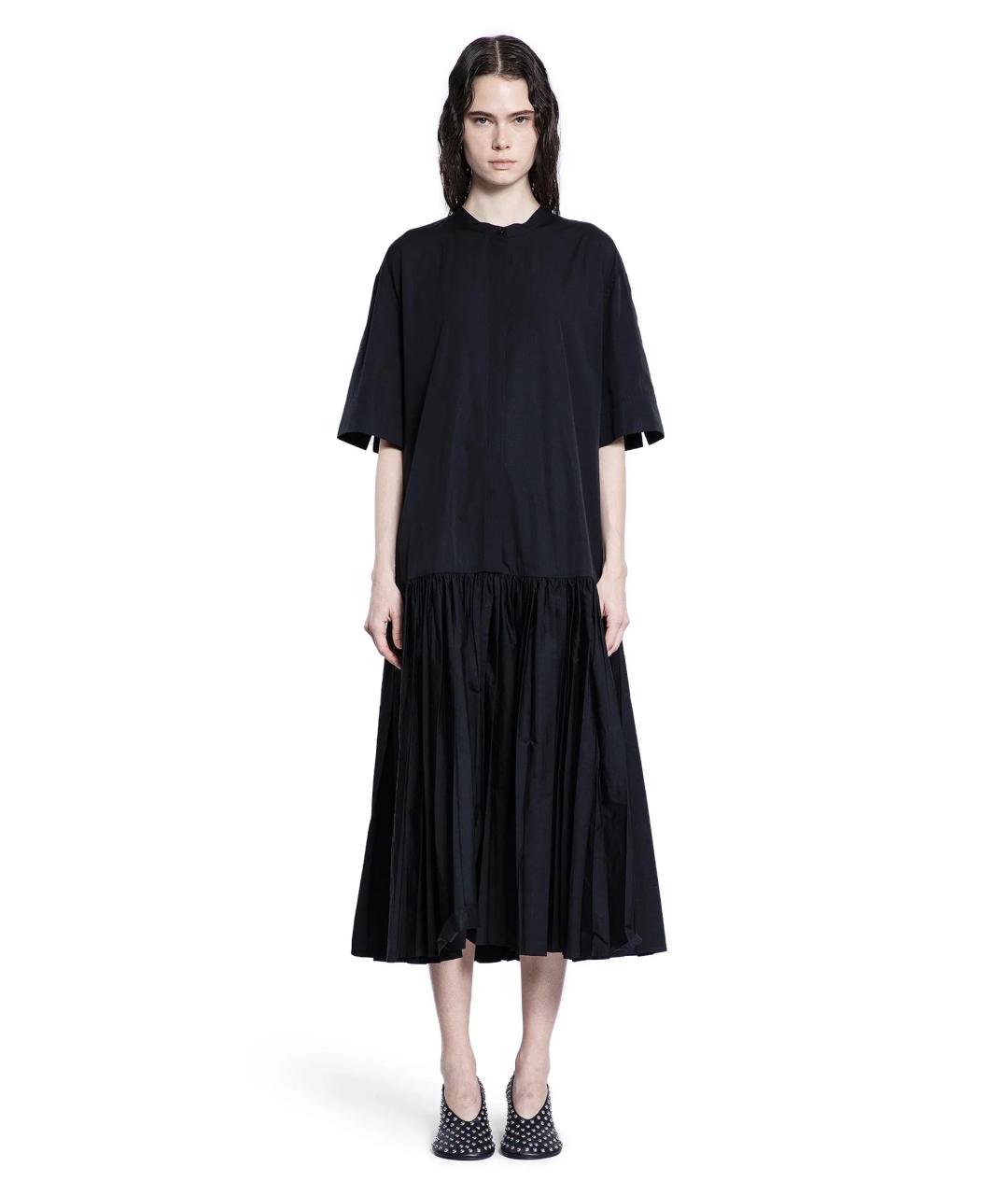 JIL SANDER Черное повседневное платье, фото 3