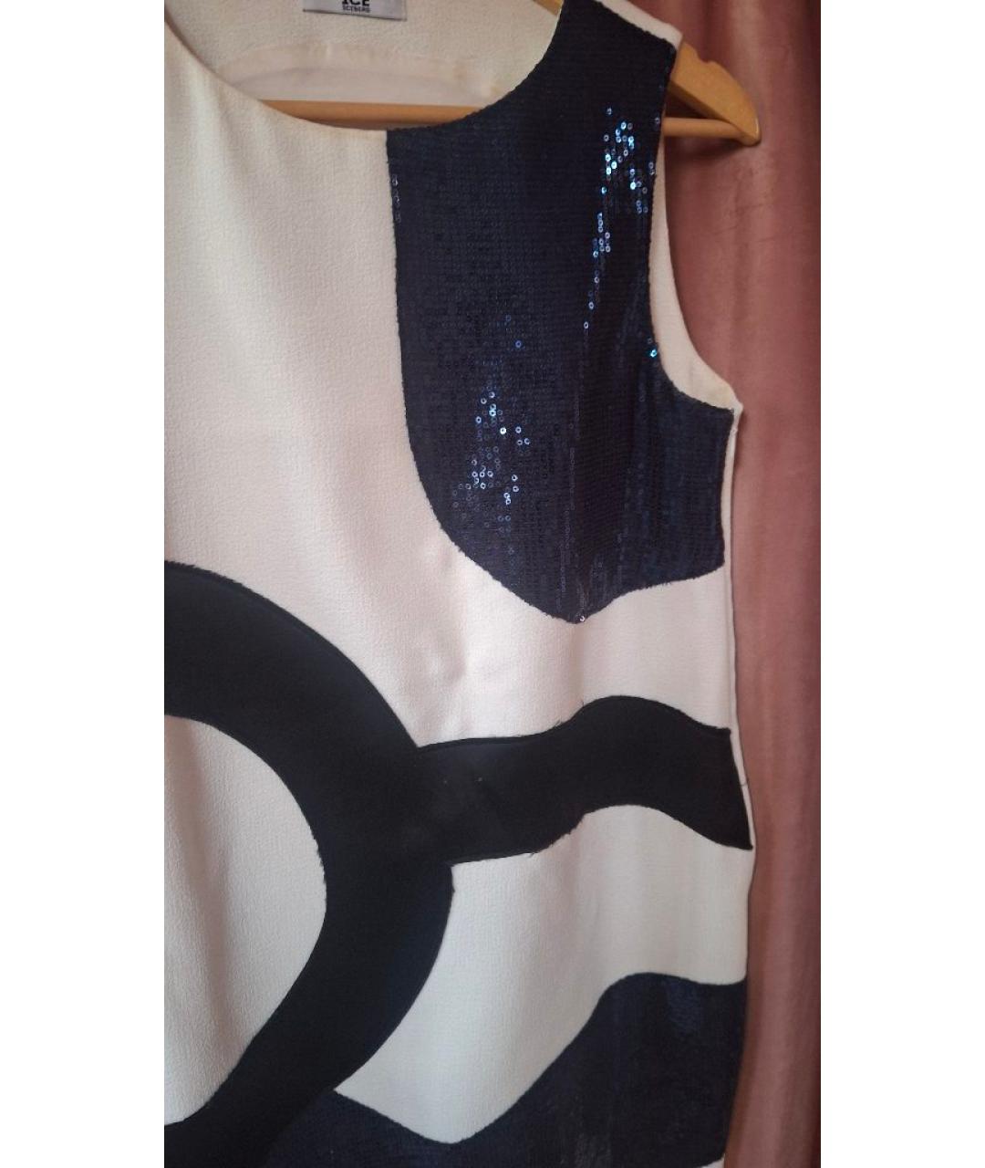 ICEBERG Белое вискозное коктейльное платье, фото 5