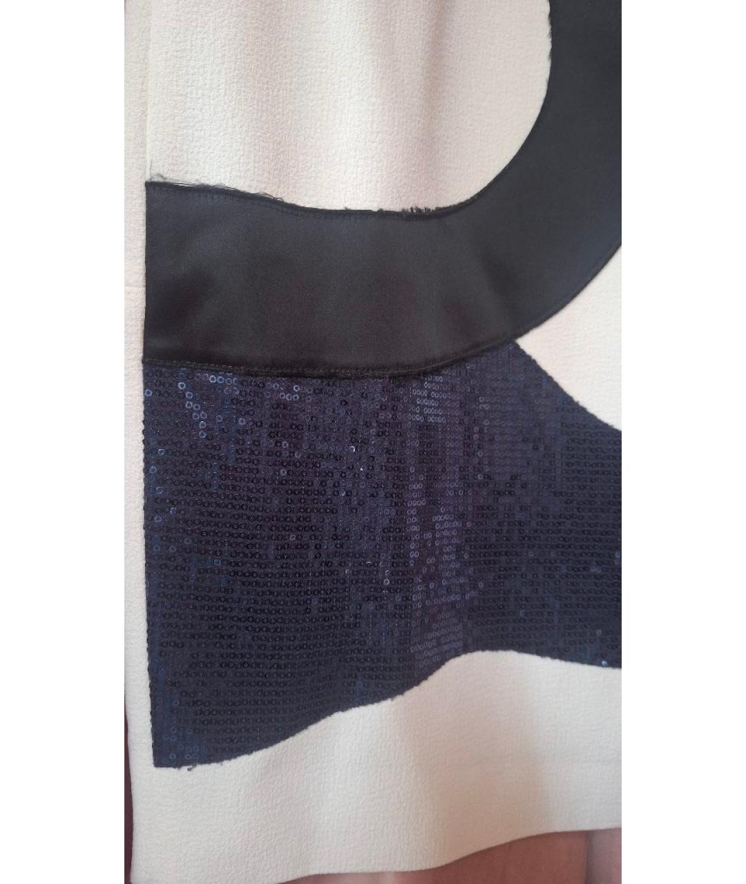 ICEBERG Белое вискозное коктейльное платье, фото 3