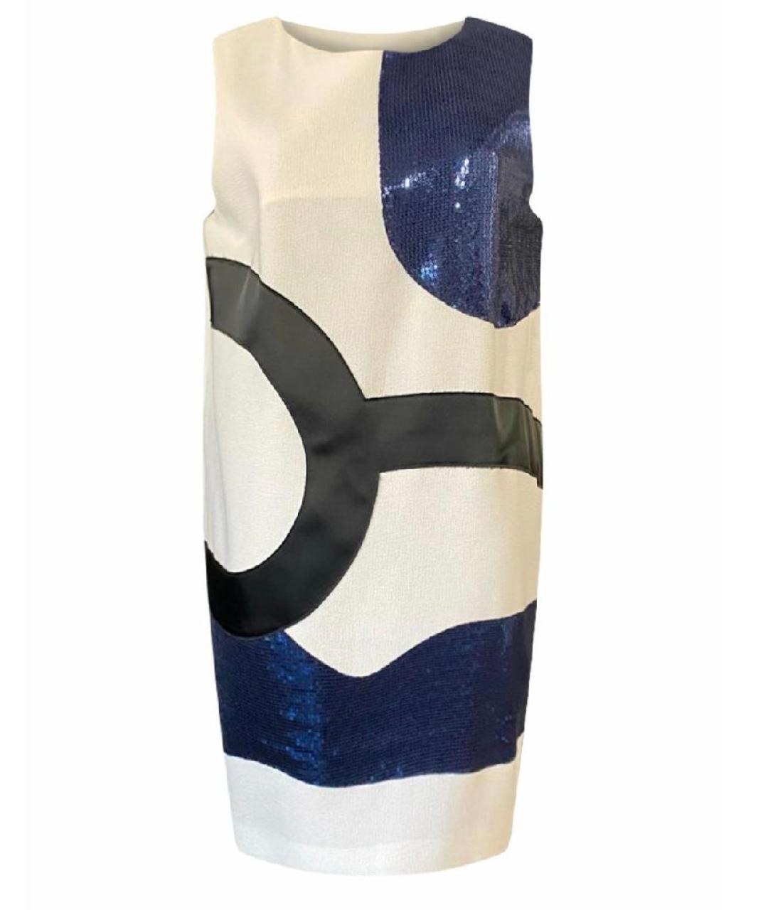 ICEBERG Белое вискозное коктейльное платье, фото 1