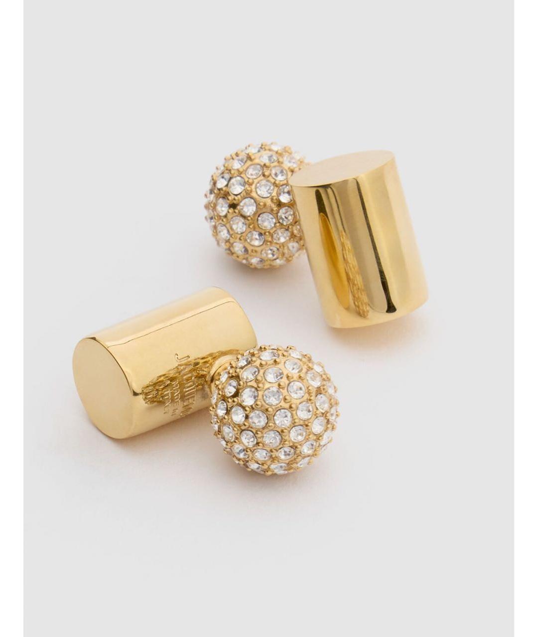 JACQUEMUS Золотые латунные серьги, фото 4