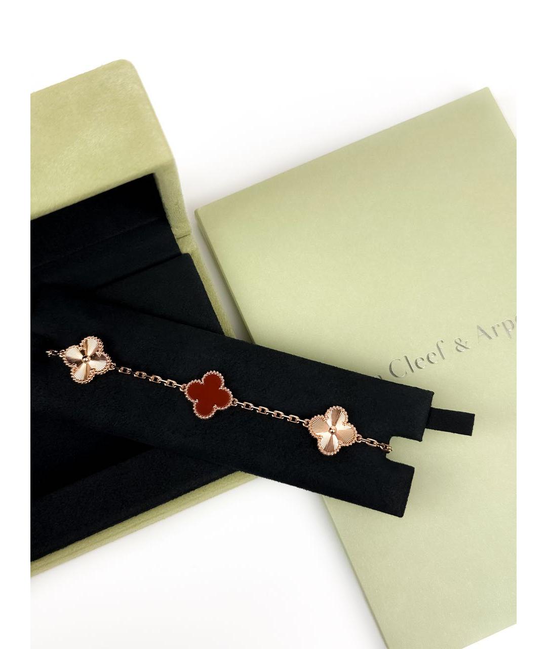 VAN CLEEF & ARPELS Красный браслет из розового золота, фото 4