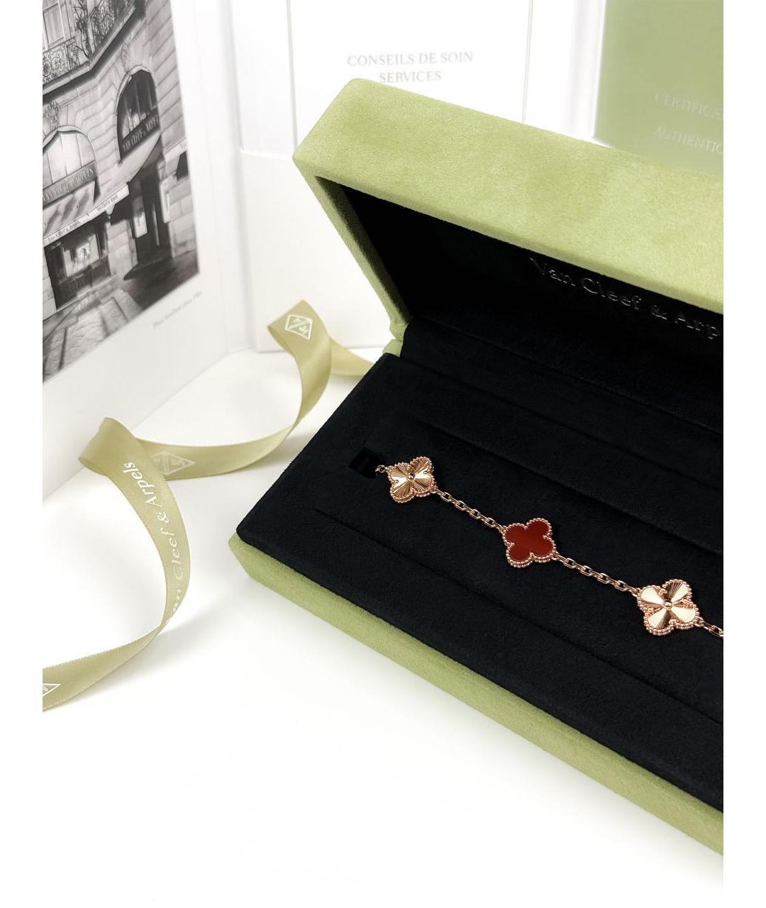 VAN CLEEF & ARPELS Красный браслет из розового золота, фото 5