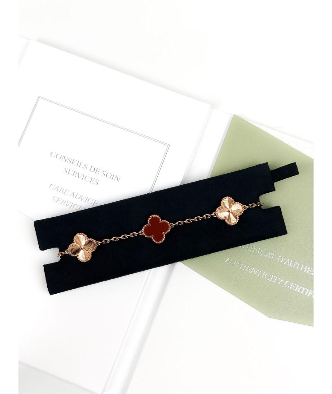VAN CLEEF & ARPELS Красный браслет из розового золота, фото 3