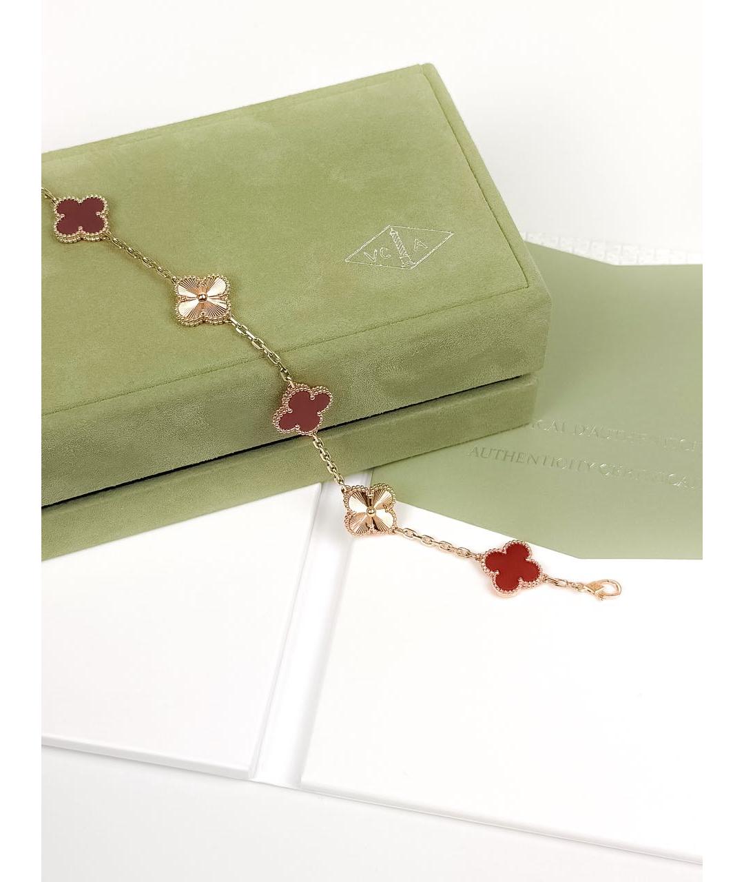 VAN CLEEF & ARPELS Красный браслет из розового золота, фото 6