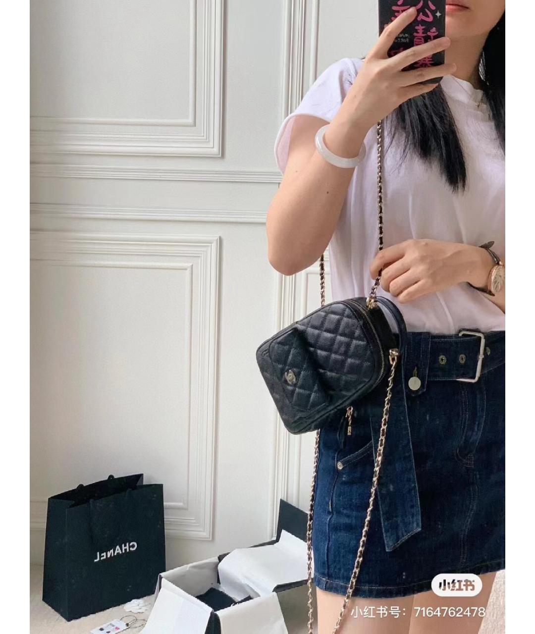CHANEL Черный кожаный рюкзак, фото 6