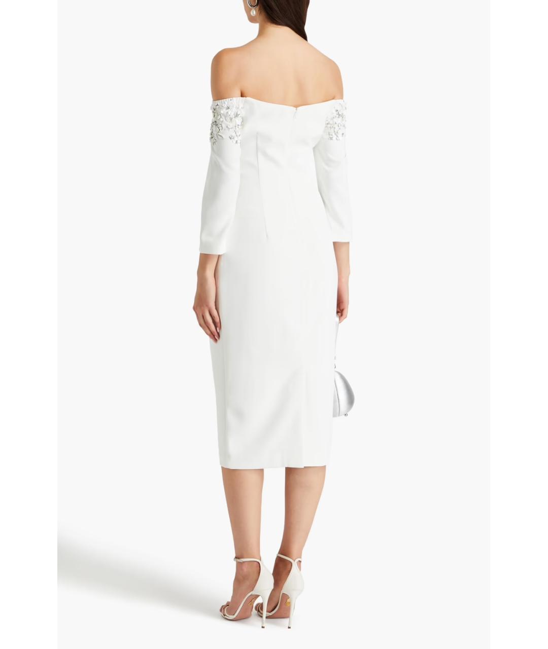 BADGLEY MISCHKA Белое коктейльное платье, фото 3