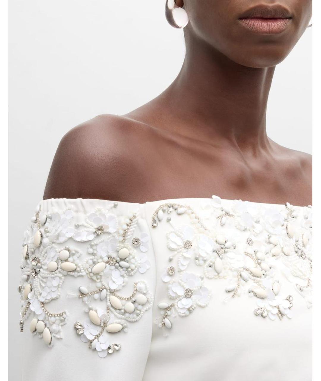 BADGLEY MISCHKA Белое коктейльное платье, фото 8
