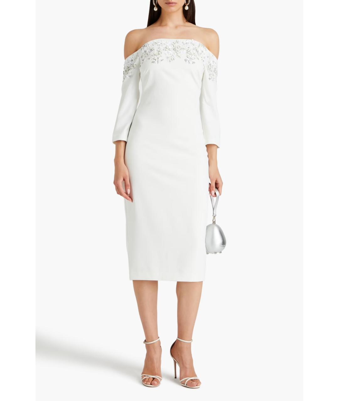 BADGLEY MISCHKA Белое коктейльное платье, фото 2