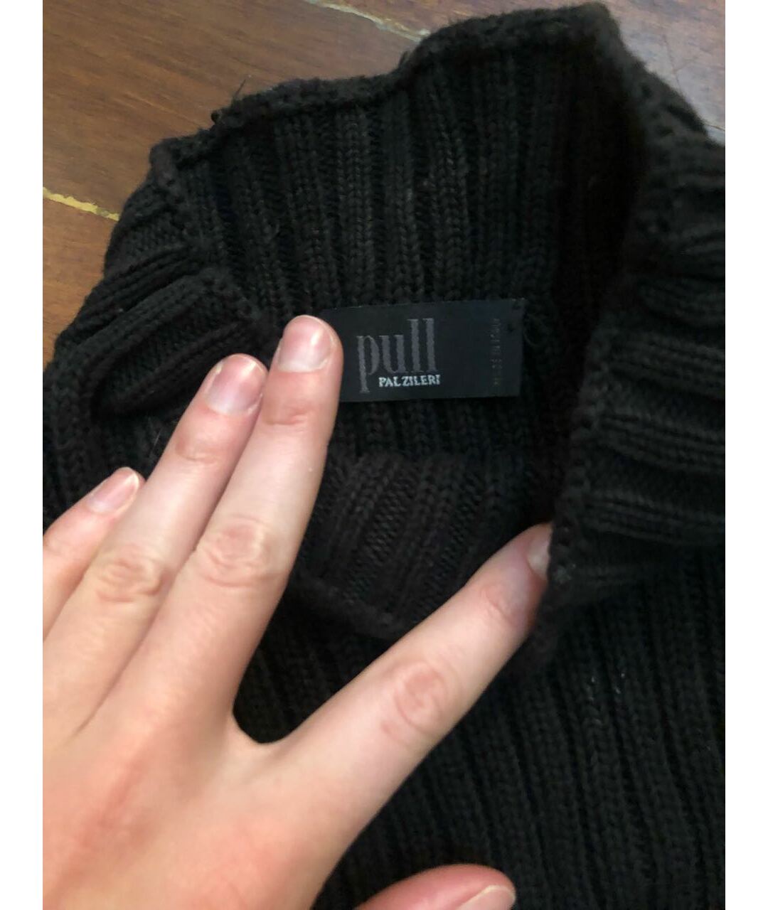 PAL ZILERI Черный хлопковый джемпер / свитер, фото 2