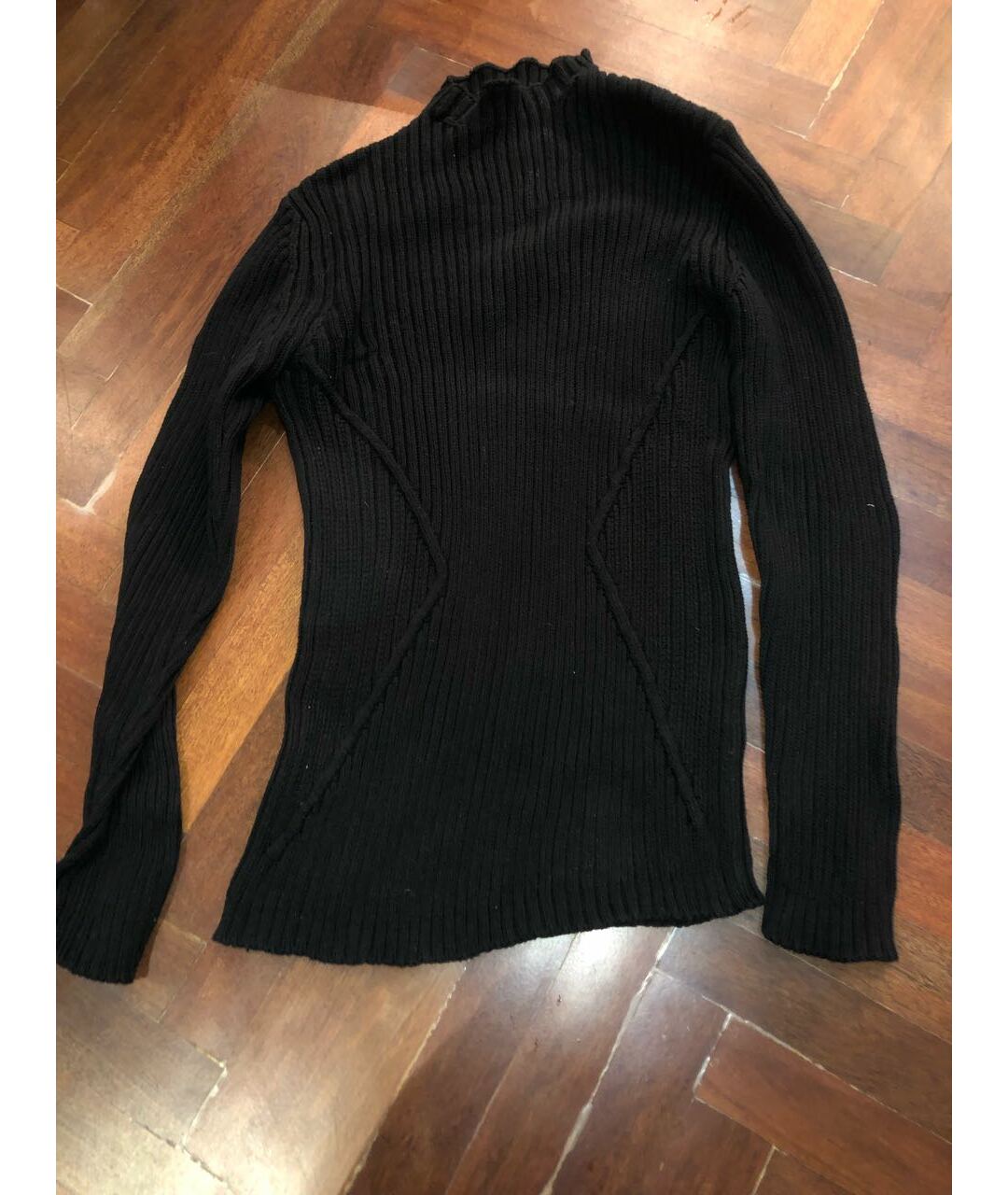 PAL ZILERI Черный хлопковый джемпер / свитер, фото 7