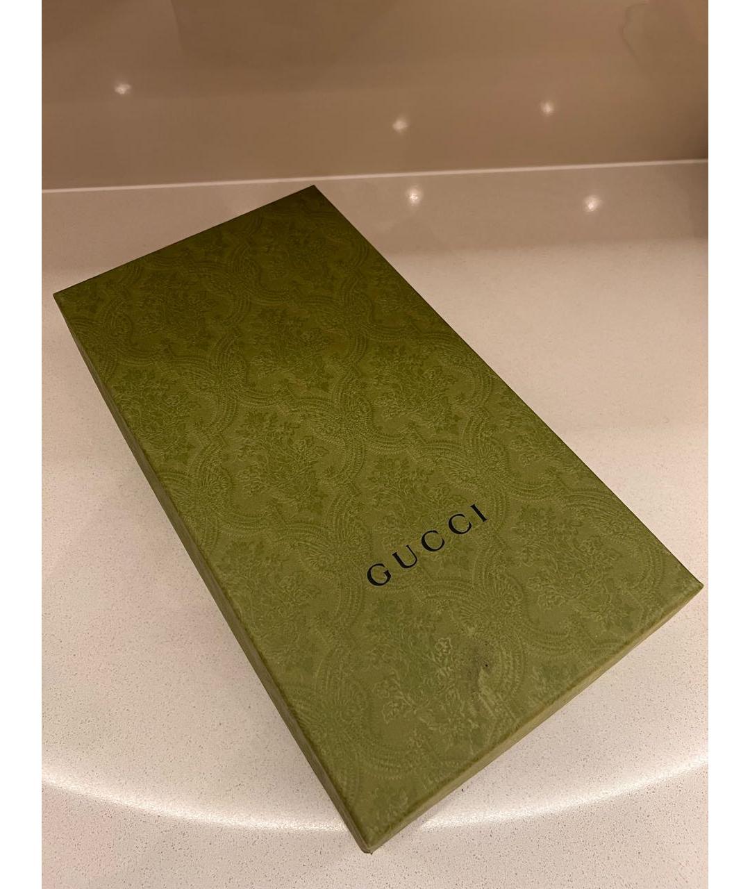 GUCCI Черные кожаные туфли, фото 6