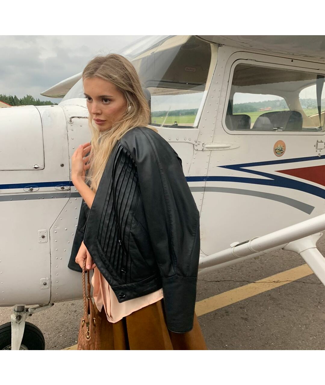 BURBERRY VINTAGE Черная кожаная куртка, фото 6
