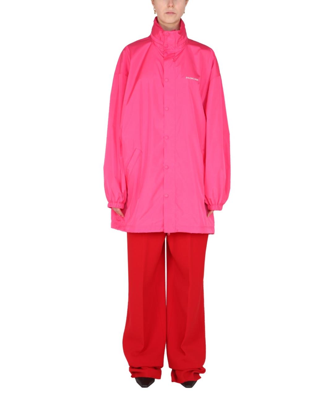BALENCIAGA Розовая полиэстеровая куртка, фото 2