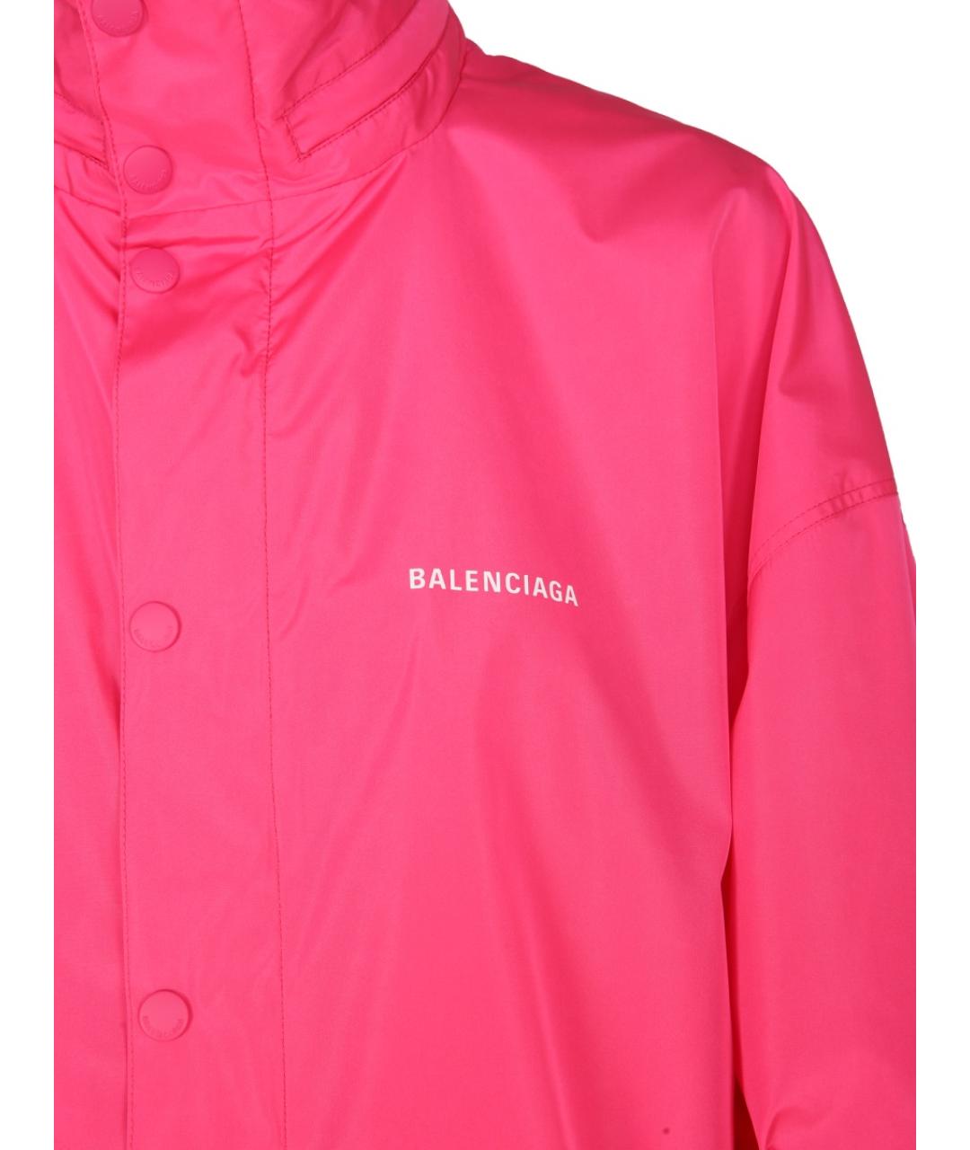 BALENCIAGA Розовая полиэстеровая куртка, фото 4
