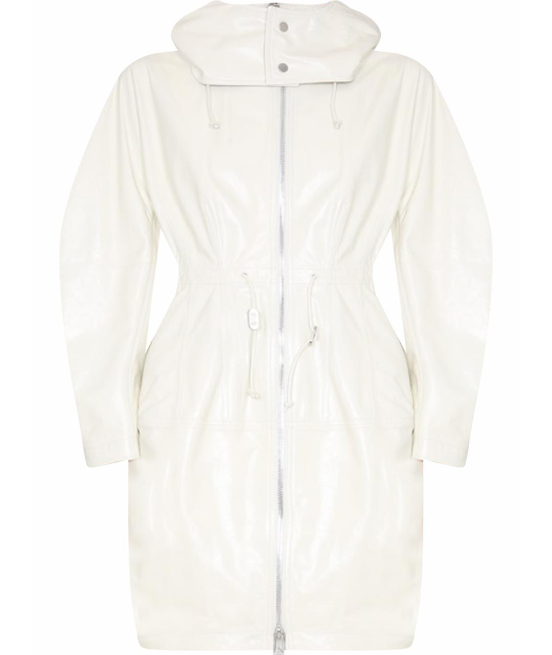 BOTTEGA VENETA Белая кожаная парка, фото 1