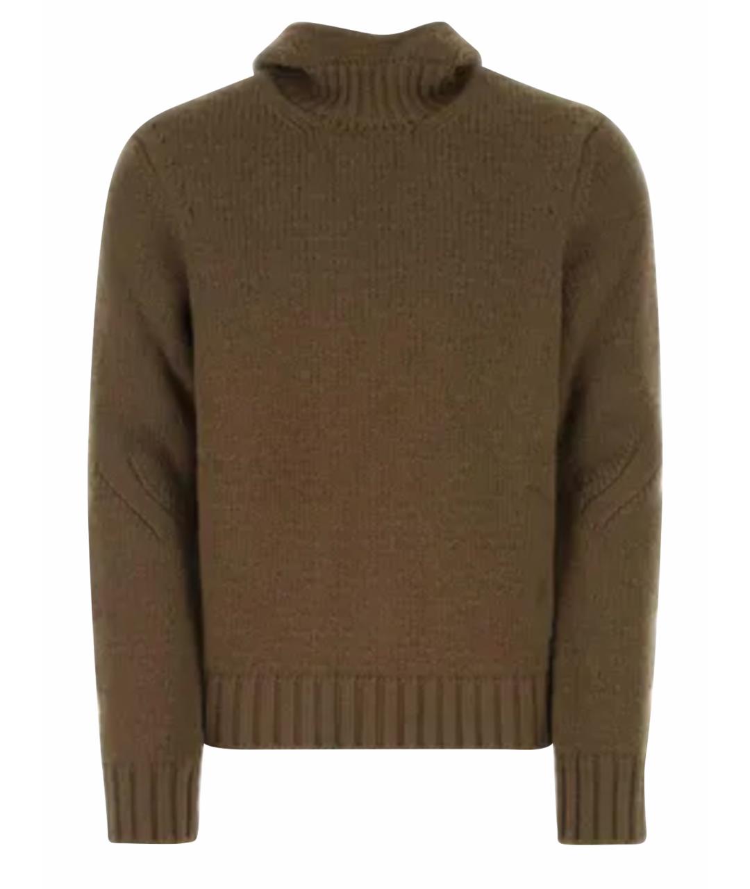 BOTTEGA VENETA Бежевый шерстяной джемпер / свитер, фото 1