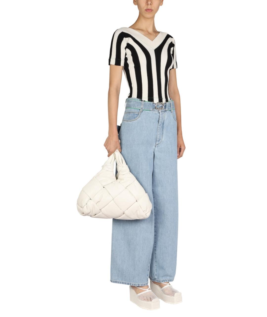 BOTTEGA VENETA Черная льняная футболка, фото 3