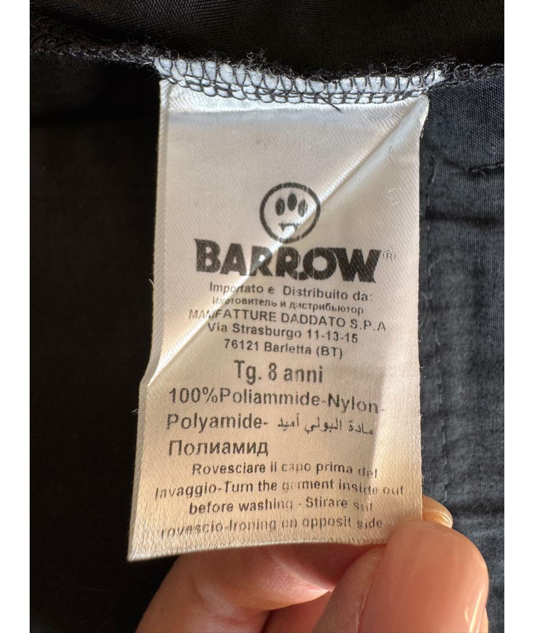 BARROW Черные полиэстеровые брюки и шорты, фото 3