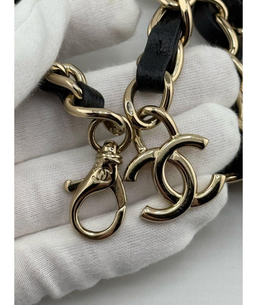CHANEL Черная кожаная поясная сумка, фото 5
