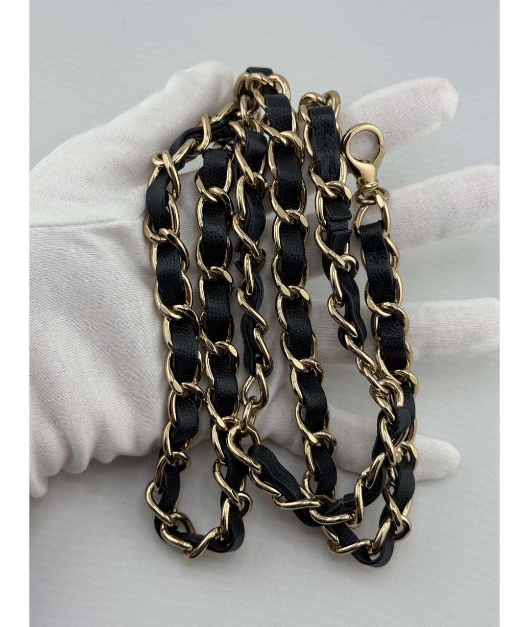 CHANEL Черная кожаная поясная сумка, фото 4