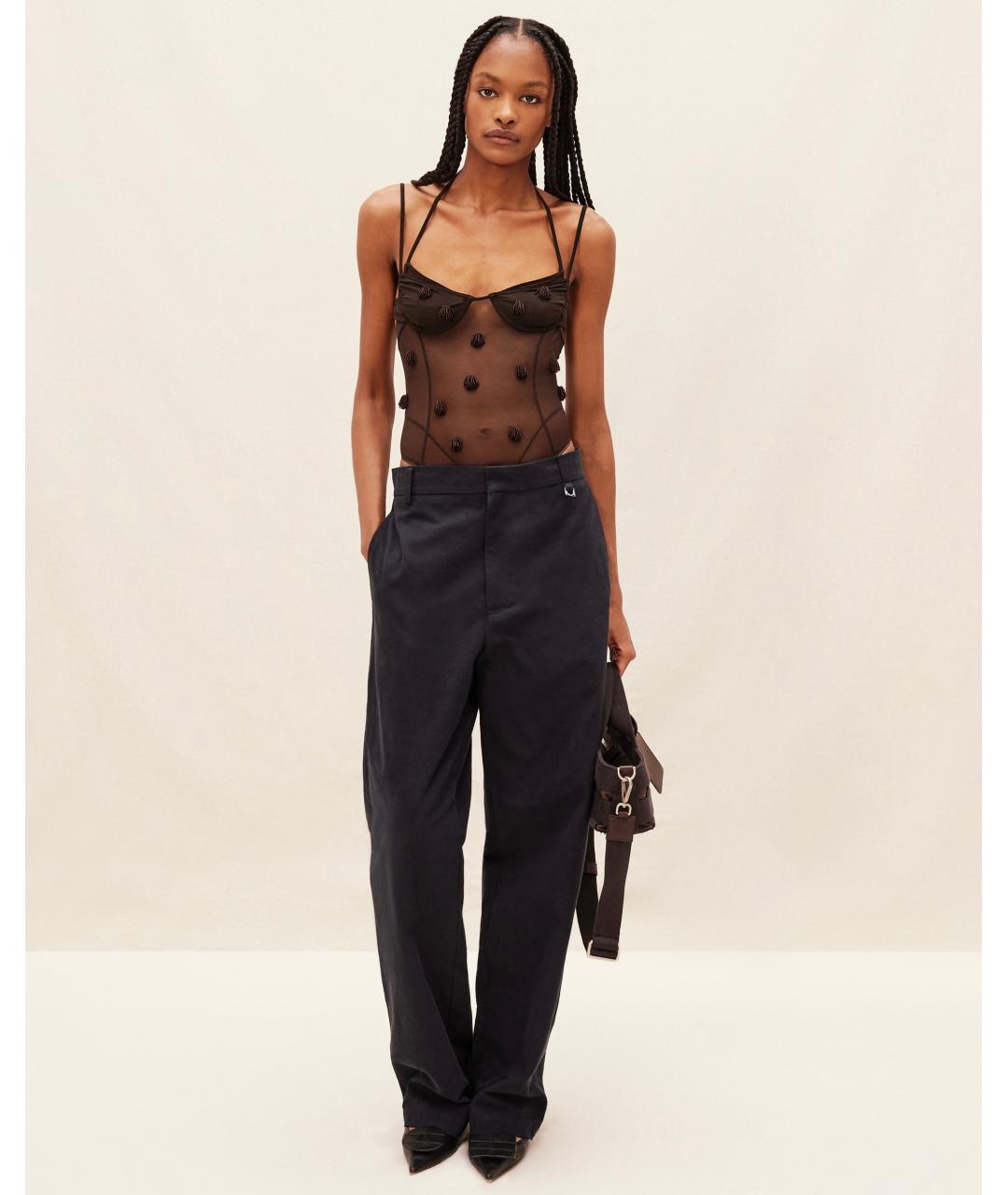 JACQUEMUS Коричневое боди, фото 2