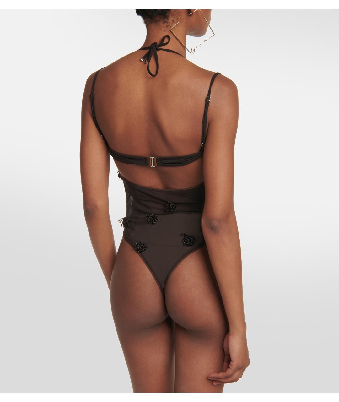 JACQUEMUS Коричневое боди, фото 6