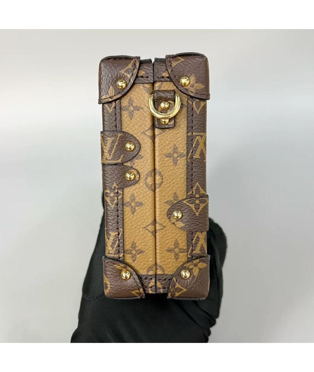 LOUIS VUITTON Коричневая сумка с короткими ручками, фото 5