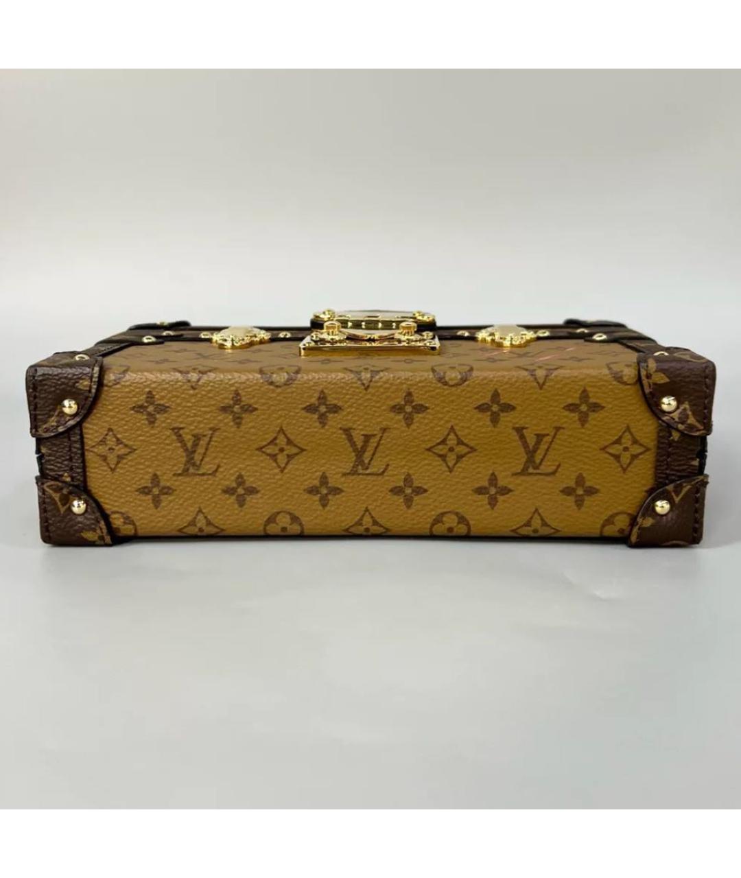 LOUIS VUITTON Коричневая сумка с короткими ручками, фото 4
