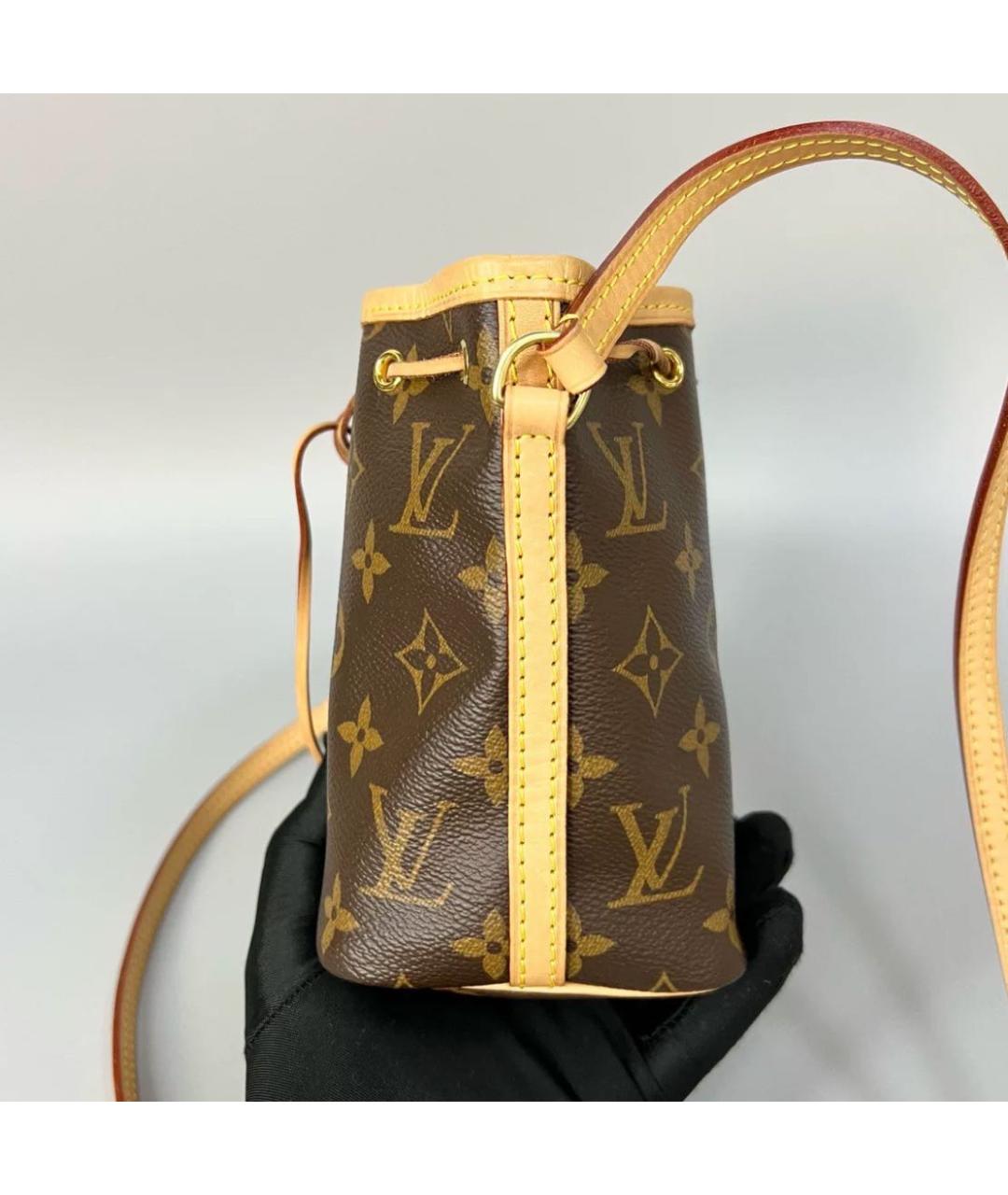 LOUIS VUITTON Коричневая сумка с короткими ручками, фото 5