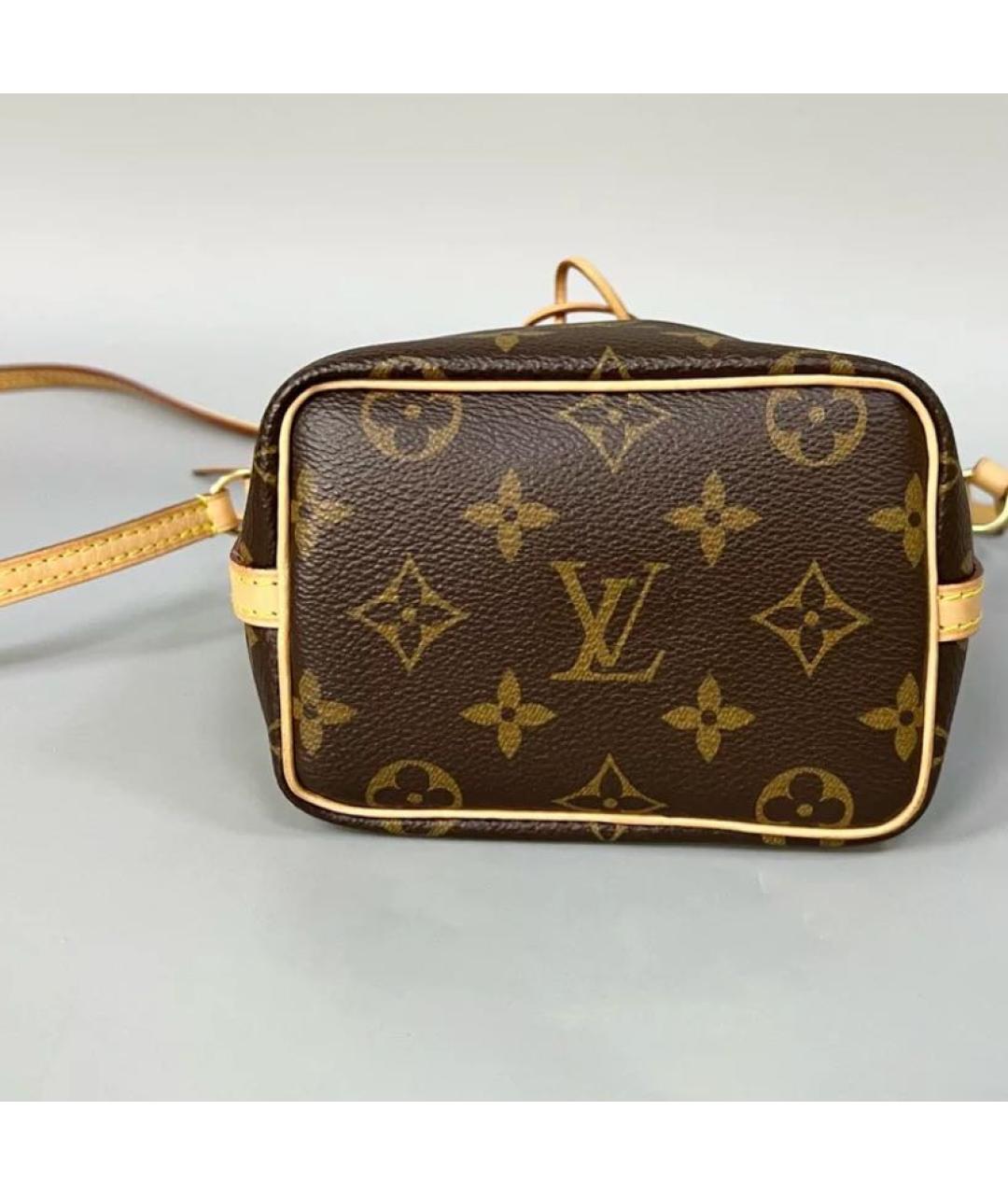 LOUIS VUITTON Коричневая сумка с короткими ручками, фото 4