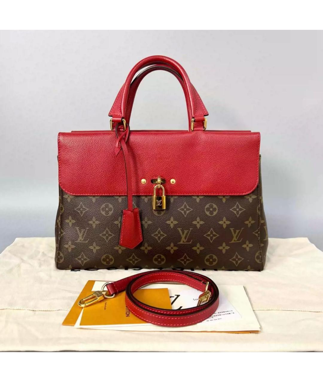 LOUIS VUITTON Коричневая сумка с короткими ручками, фото 2