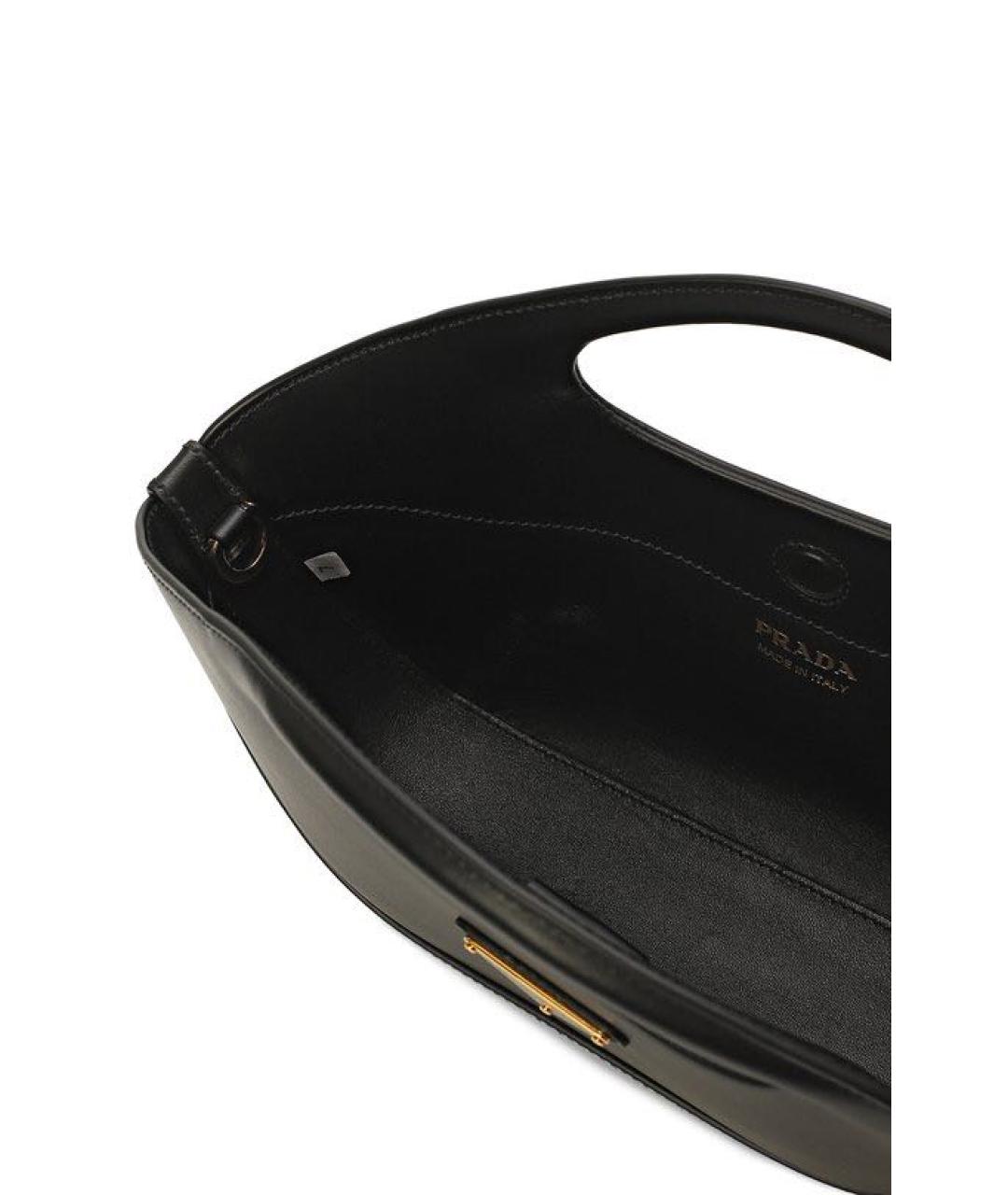 PRADA Черная кожаная сумка через плечо, фото 4